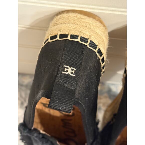 Sam Edelman Cabrera Platform Espadrille Flats in Black Size 6 - Picture 5 of 5